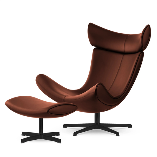 Krēsls Dot Design Larvik dabīgā āda brūns 90x85x105 cm - N1 Home