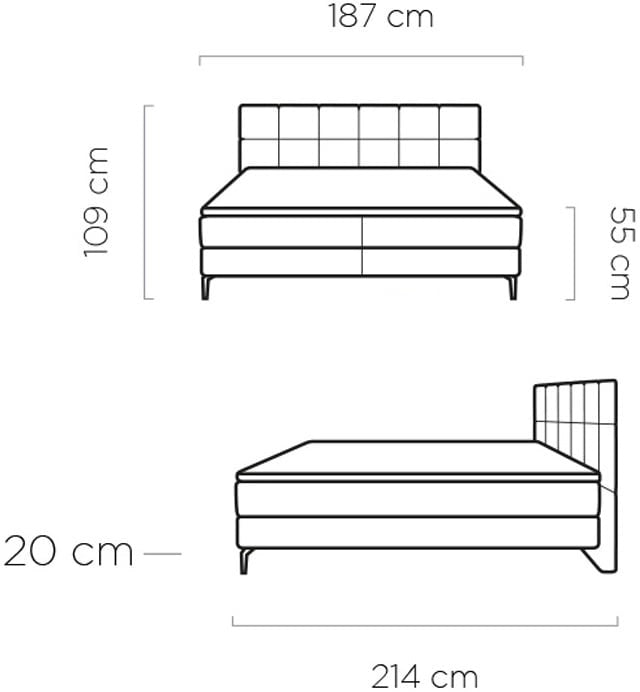 Gulta Ada 140/160/180 x 200 cm Element 08 - N1 Home
