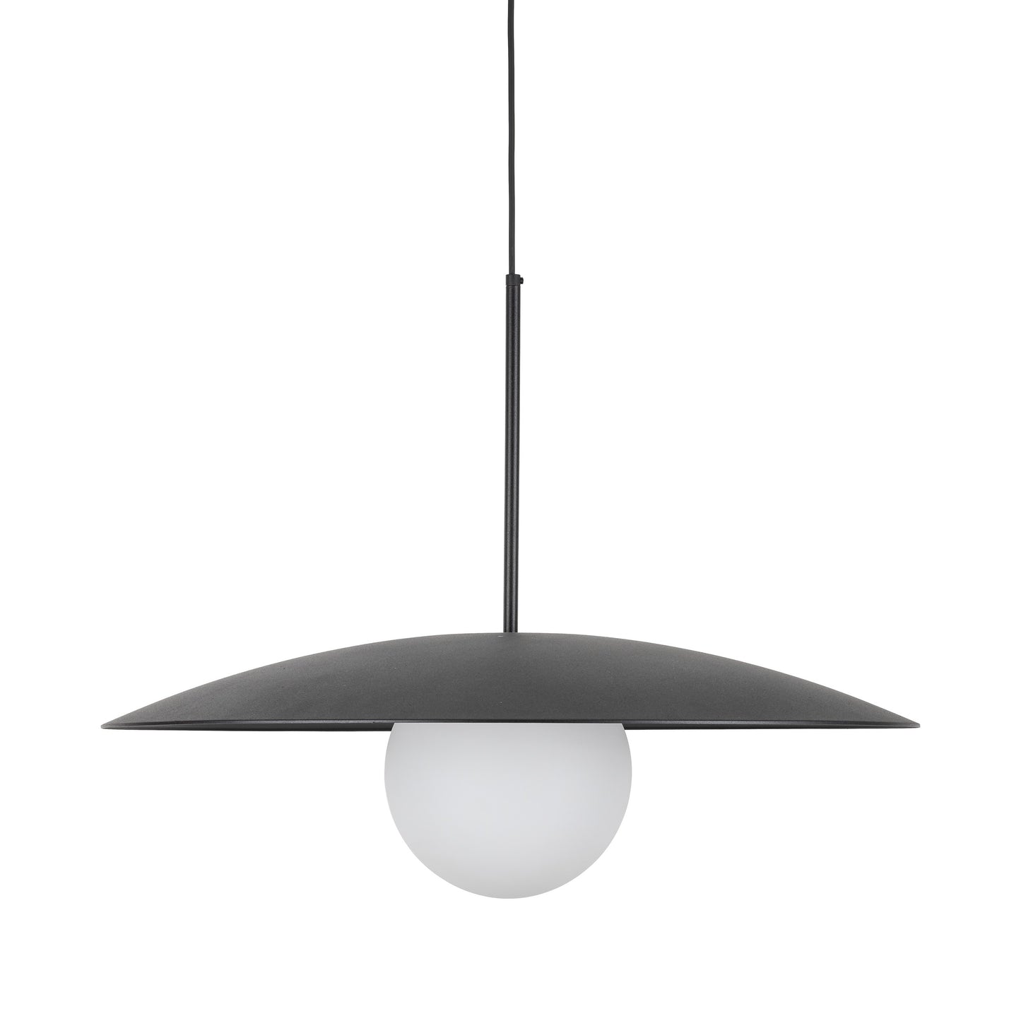 Piekaramā lampa Slate 650 × 650 × 1600 mm melns/balts - N1 Home