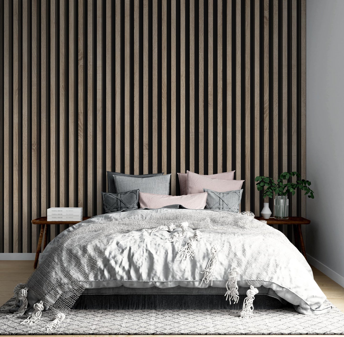 3D sienas lamele bēšs 3x4x275 cm - N1 Home