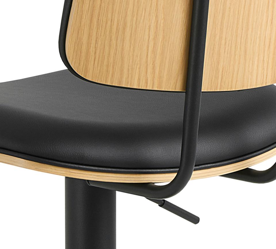 Bāra krēsls Ows 45/50/92 cm melns - N1 Home