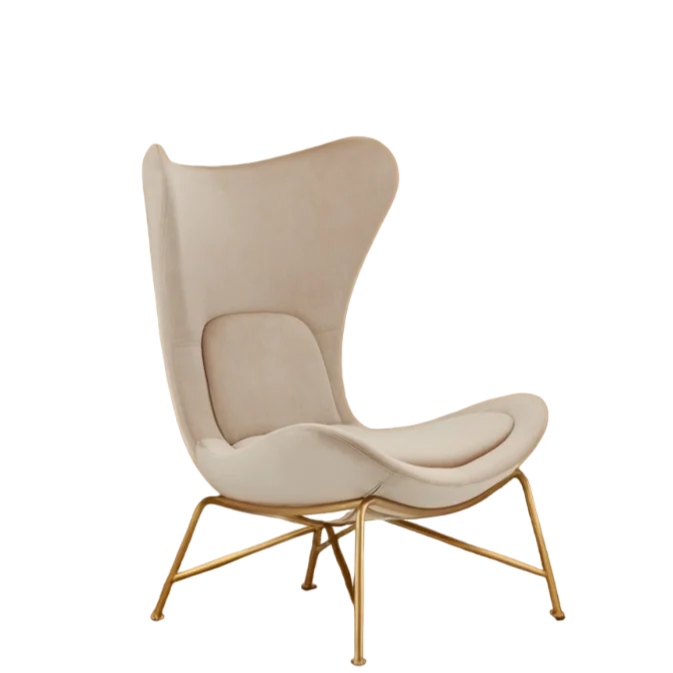 Krēsls Dot Design Varde samta bēšs 78x98x43 cm - N1 Home