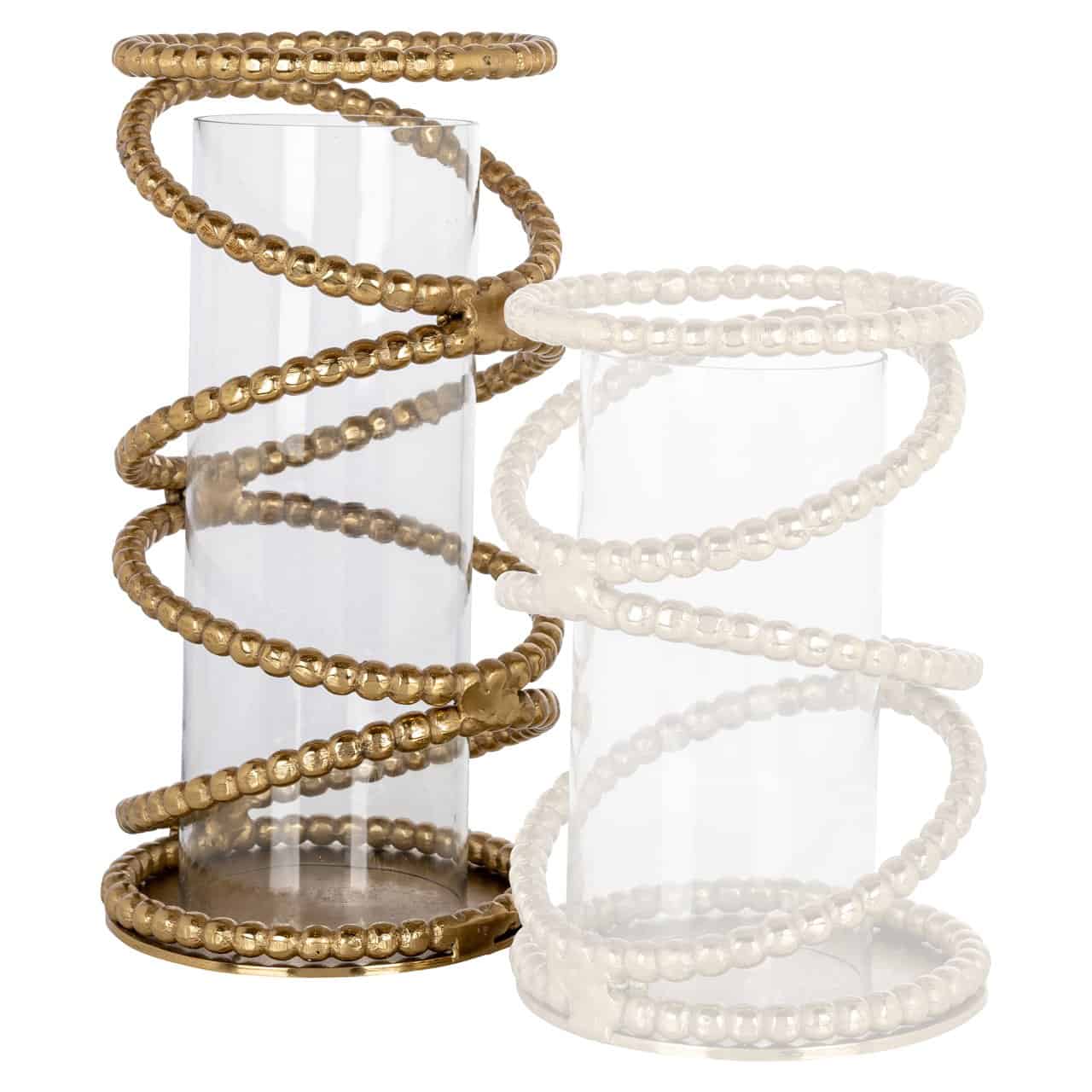 Svečturis Jaden L Richmond Interiors 39/20/20 cm brushed gold