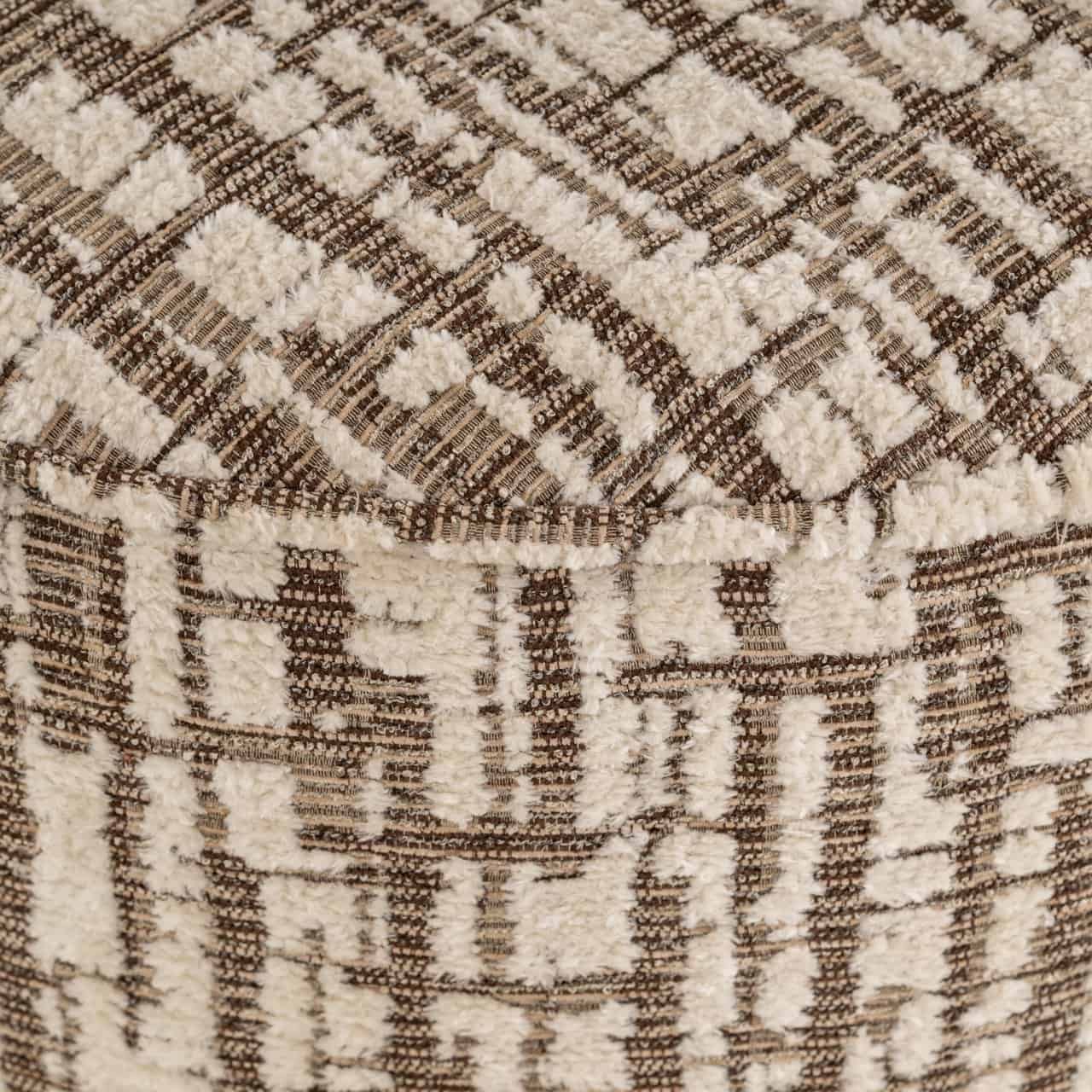 Pufs Lexie Richmond Interiors 70/70/43 cm krēms