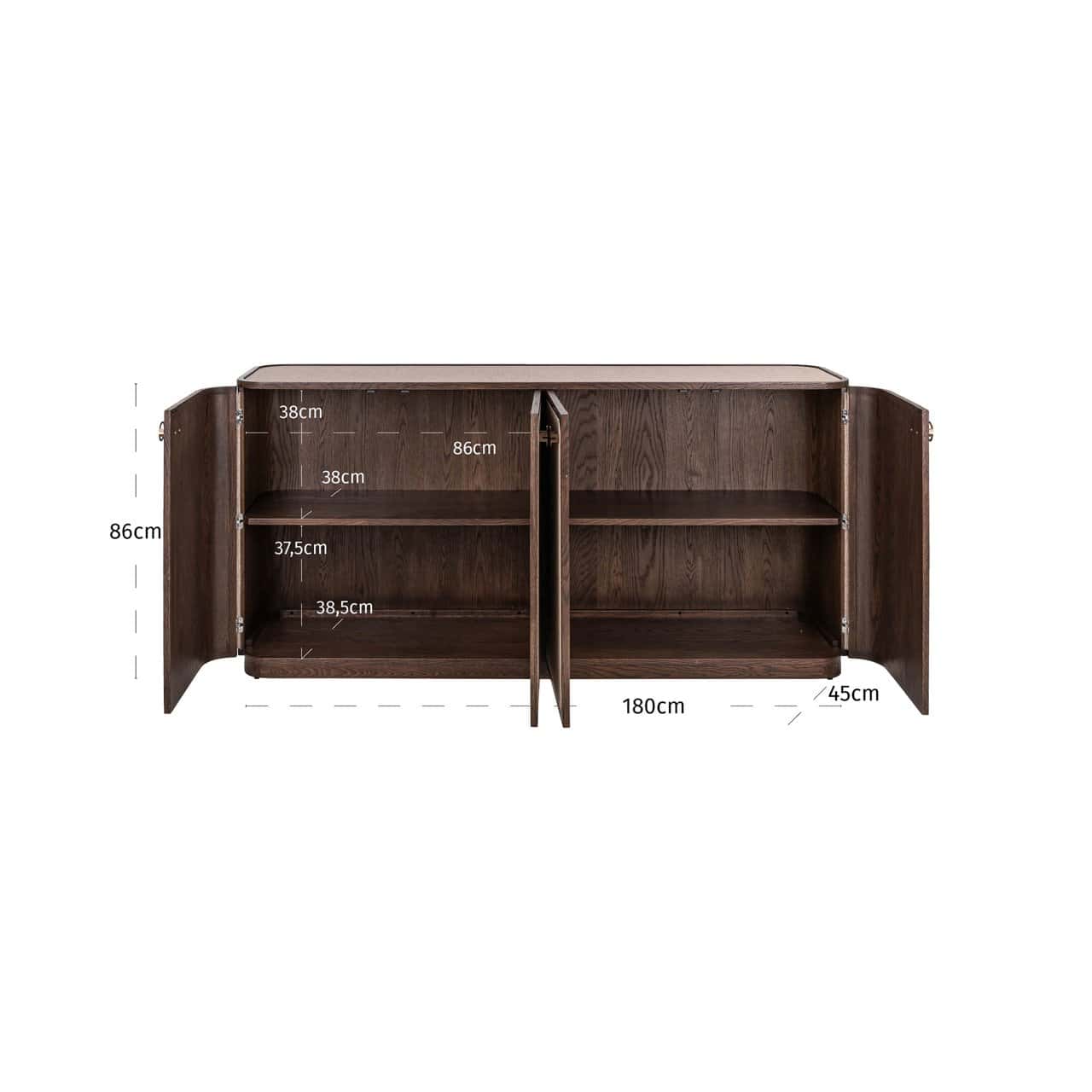 Kumode Willox Richmond Interiors 180/86/45 cm bēšs
