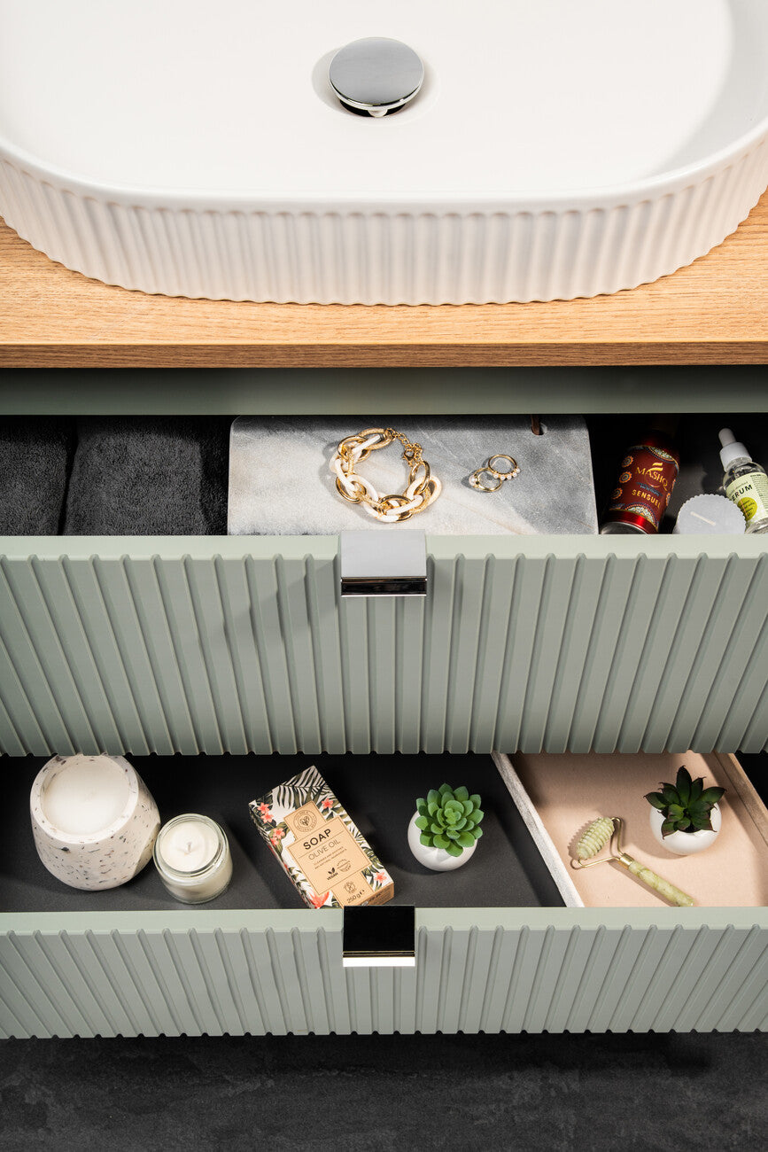 Vannas istabas mēbeļu komplekts Lina S 60 cm jūras zaļš - N1 Home