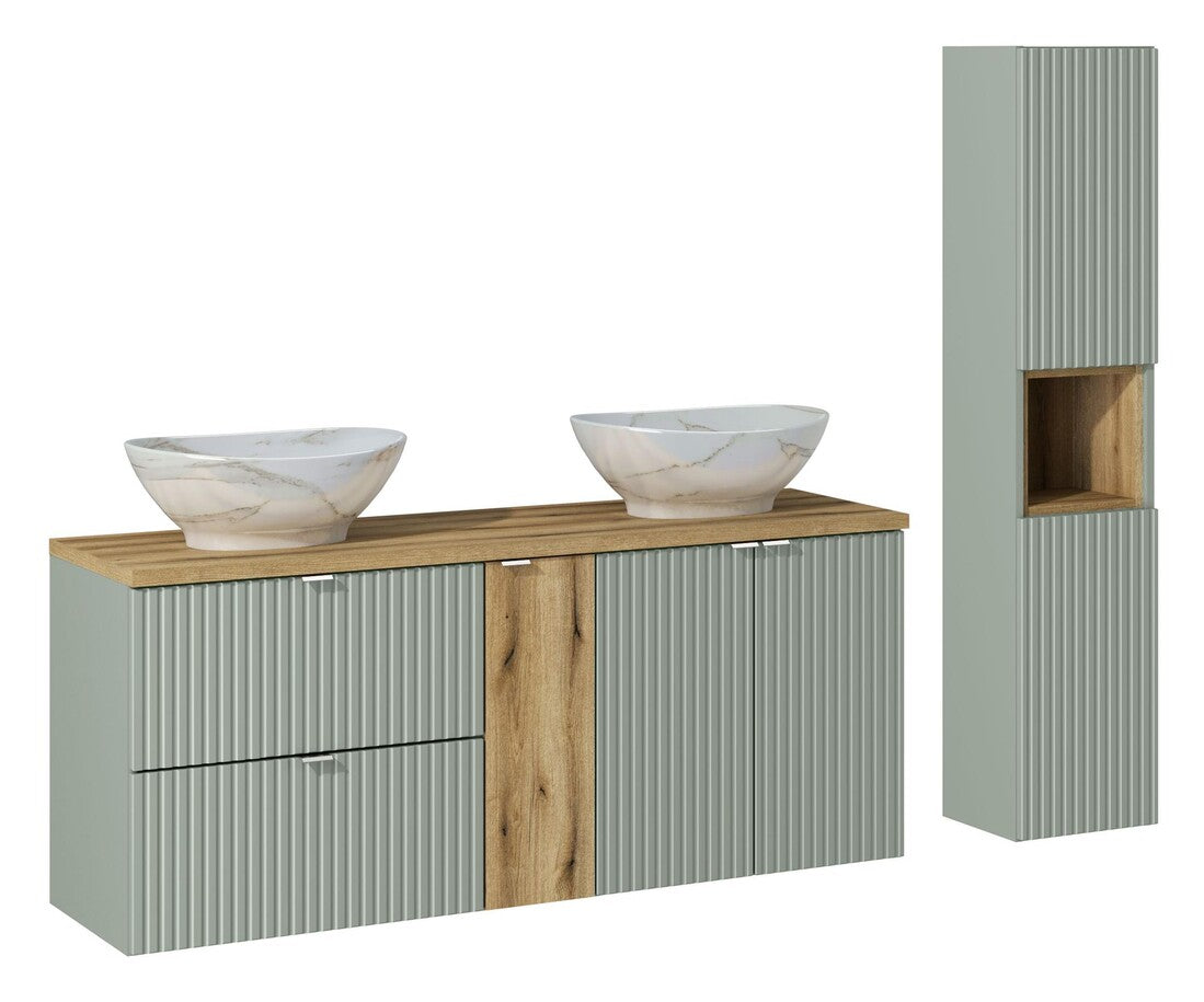Vannas istabas mēbeļu komplekts Lina jūras zaļš - N1 Home