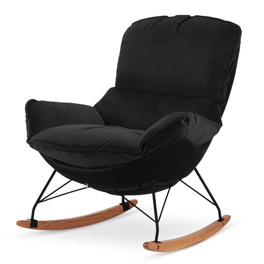 Krēsls Dot Design Berco samta 100 × 80 × 95 cm melns - N1 Home
