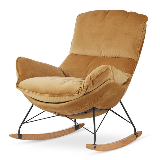 Krēsls Dot Design Berco samta 100 × 80 × 95 cm medus - N1 Home