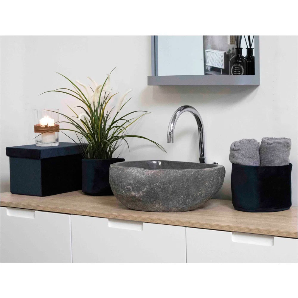 Izlietne Donia Riverstone 35/40/15 cm pelēks