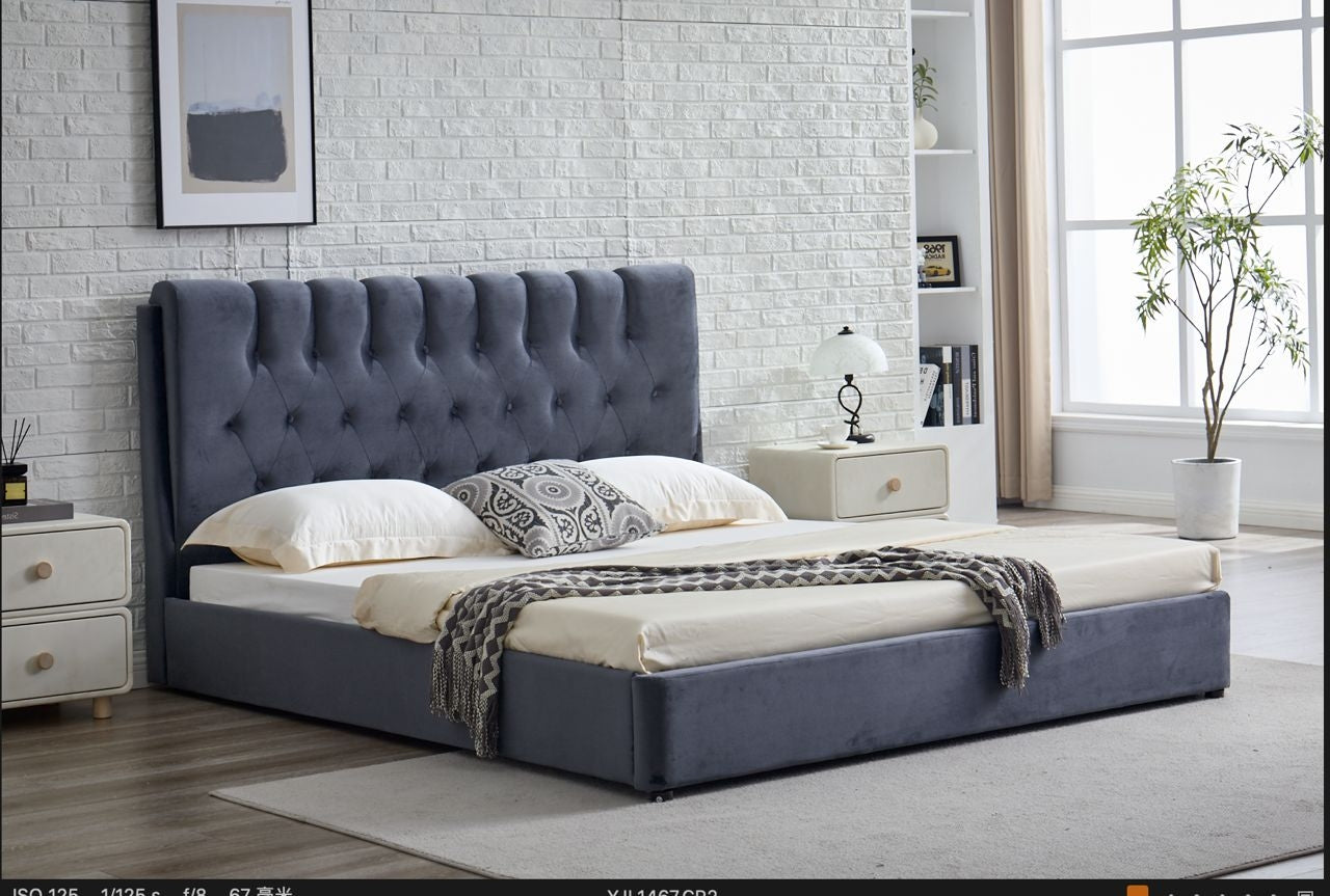 Gulta Impes New 140*200,160*200,180*200 cm pelēks - N1 Home