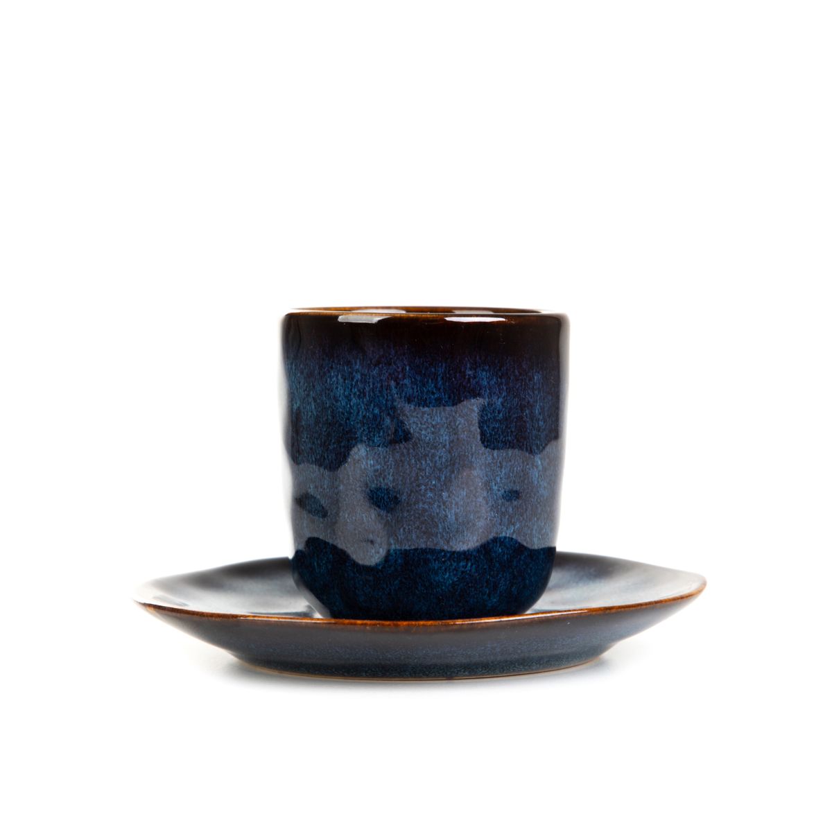 CASPER espresso krūze ar apakštasīti, tumši zila - N1 Home