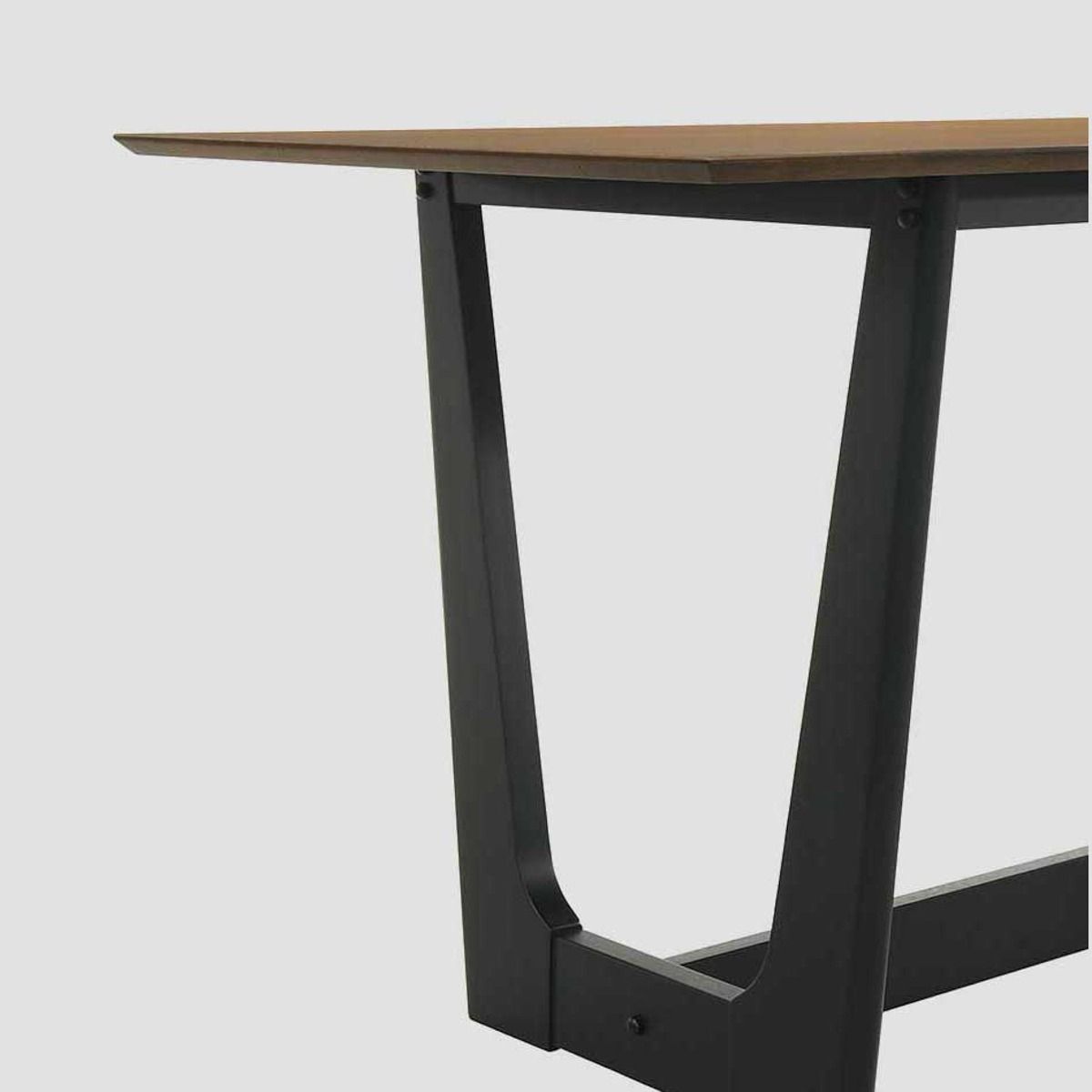 Galds Pankel 140/75/76 cm dabīgs/melns