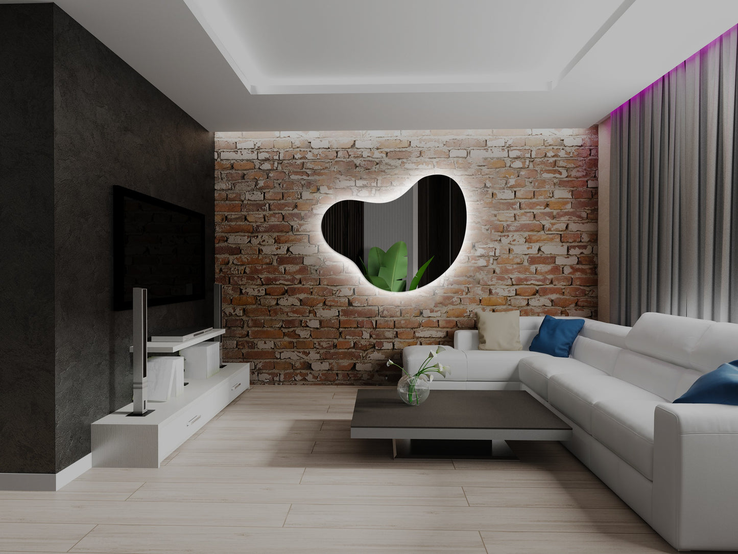 Spoguļis KA 100 cm x 80 cm x 2,5 cm - N1 Home