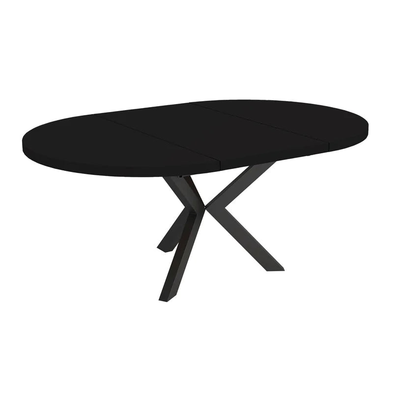 Galds Rona 100-138/76 cm melns molet - N1 Home