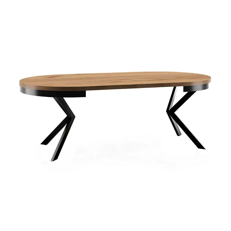 Galds Edd 90/166; 100/176; 120/196 cm Brūns trifeļu ozols Davosa - N1 Home