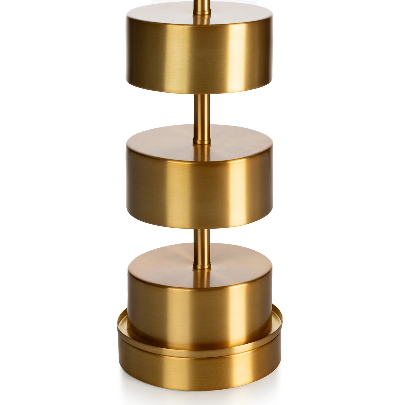 Galda lampa Angi 36/65 cm melns/zelts - N1 Home