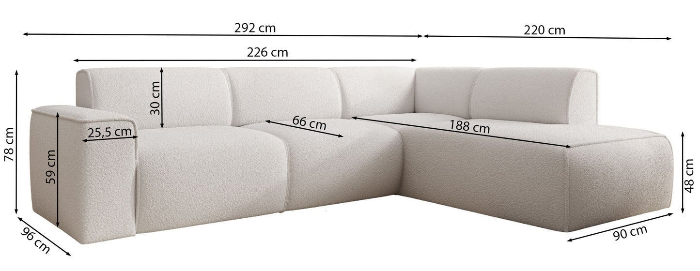 Dīvāns Boovis 78/292/220 cm Quelle 02