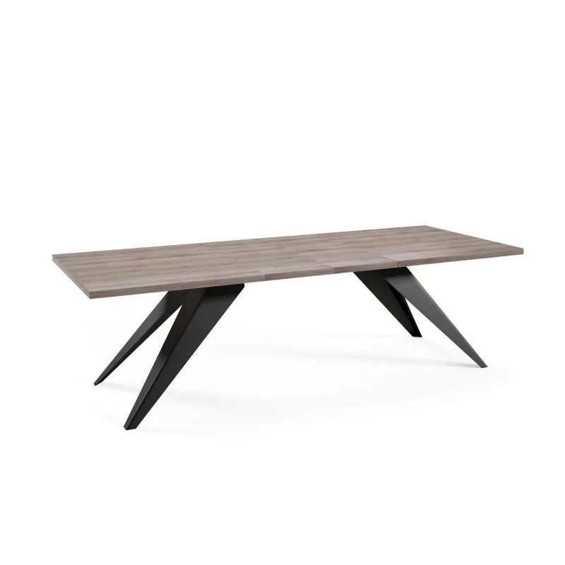 Galds Vent 140/240 cm Antracīta Šermana ozols - N1 Home