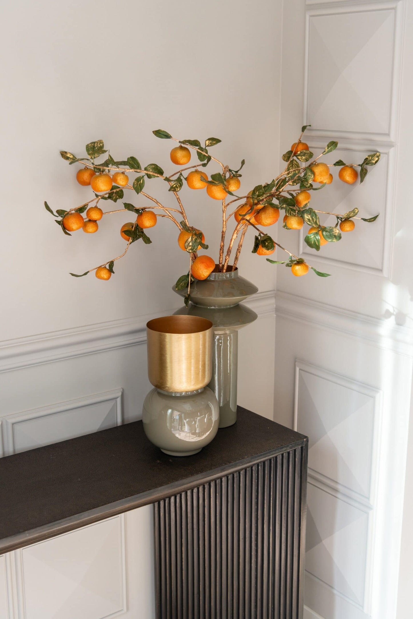 Vāze Flora Richmond Interiors 22/22/41 cm olive