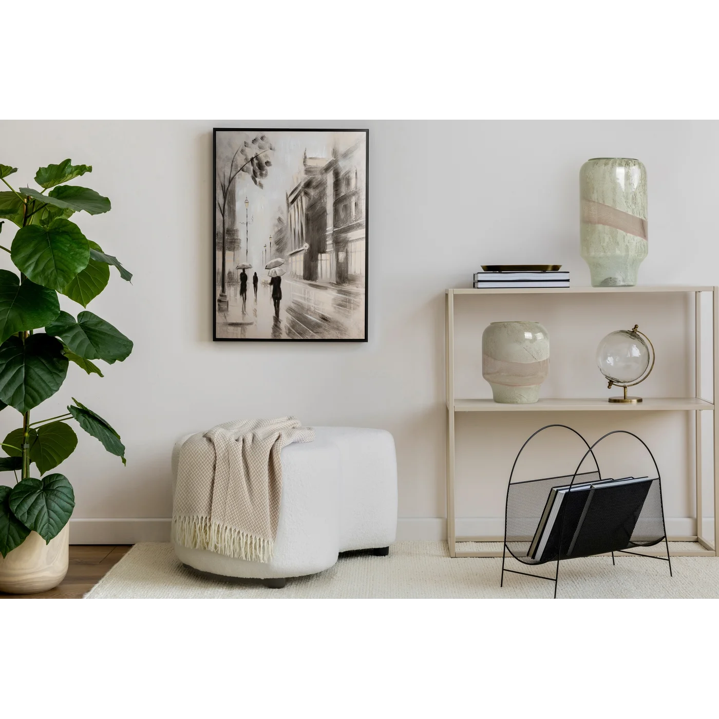 Glezna City 60/80 cm pelēks - N1 Home