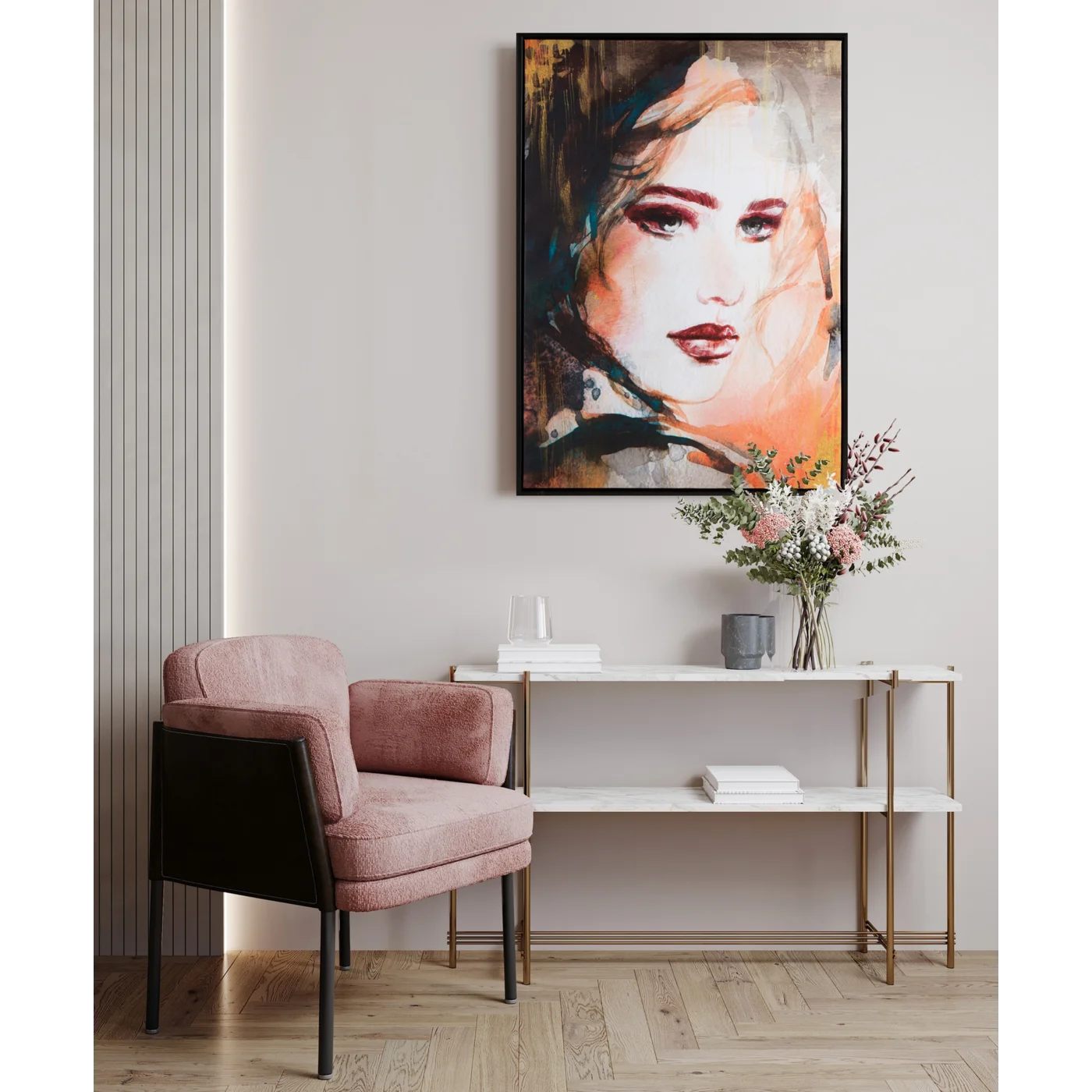 Glezna Aila S 50/70 cm bordo - N1 Home