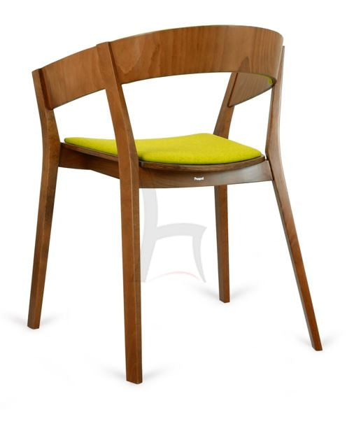 Koka krēsls ARC II pufs 78/61/53 cm - N1 Home