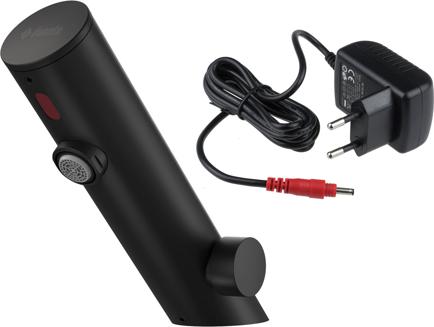 Izlietnes jaucējkrāns, bezkontakta, ar temperatūras kontroli - 230/6V Sense 146 mm nero - N1 Home