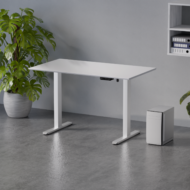 Biroja galds Flo 67/120 cm balts - N1 Home