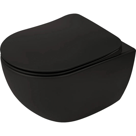 Tualetes pods ESR ar iebūvētu sēdekli melns - N1 Home