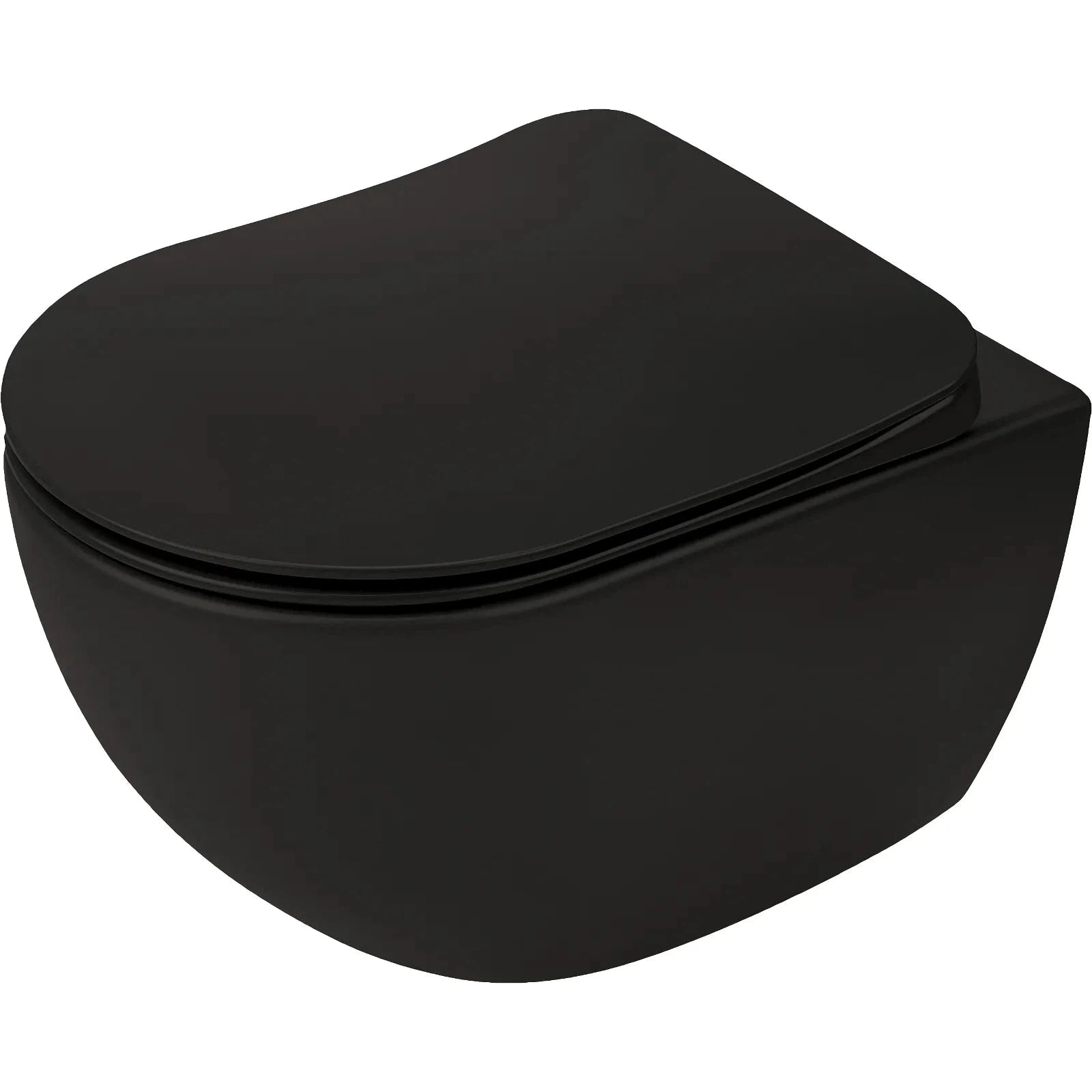 Tualetes pods ESR ar iebūvētu sēdekli melns - N1 Home