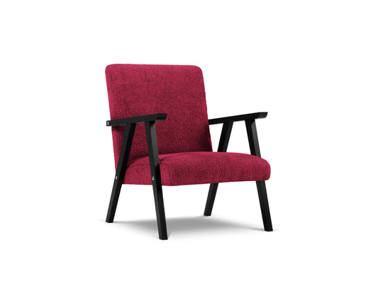 Atzveltnes krēsls Cosmopolitan Design Warsaw 79x59x78 cm rubīns - N1 Home