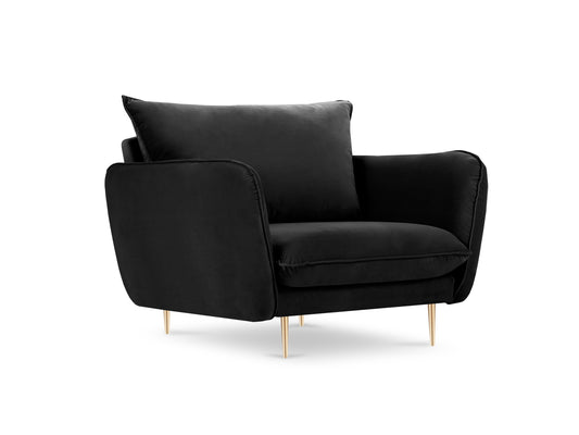Atzveltnes krēsls  Cosmopolitan Design Vienna 97x94x95 cm melns - N1 Home
