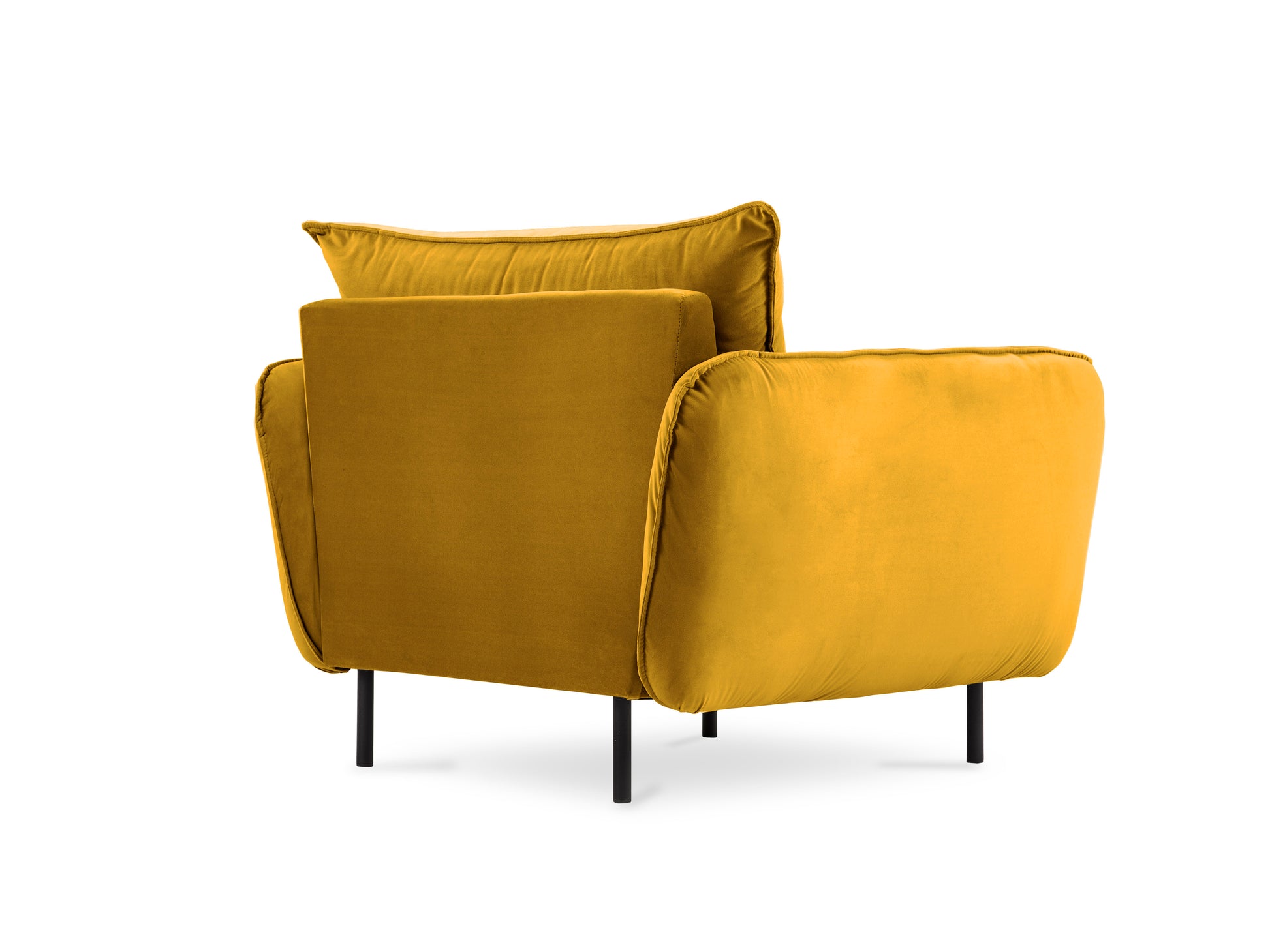 Atzveltnes krēsls Cosmopolitan Design Vienna samta 97x94x95 cm sinepes - N1 Home