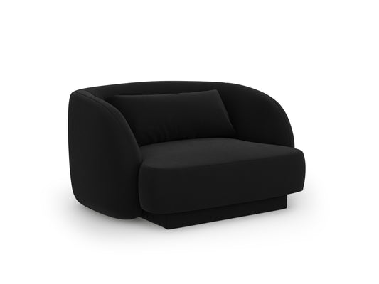 Atzveltnes krēsls Cosmopolitan Design Tulum 109x85x74 melns - N1 Home