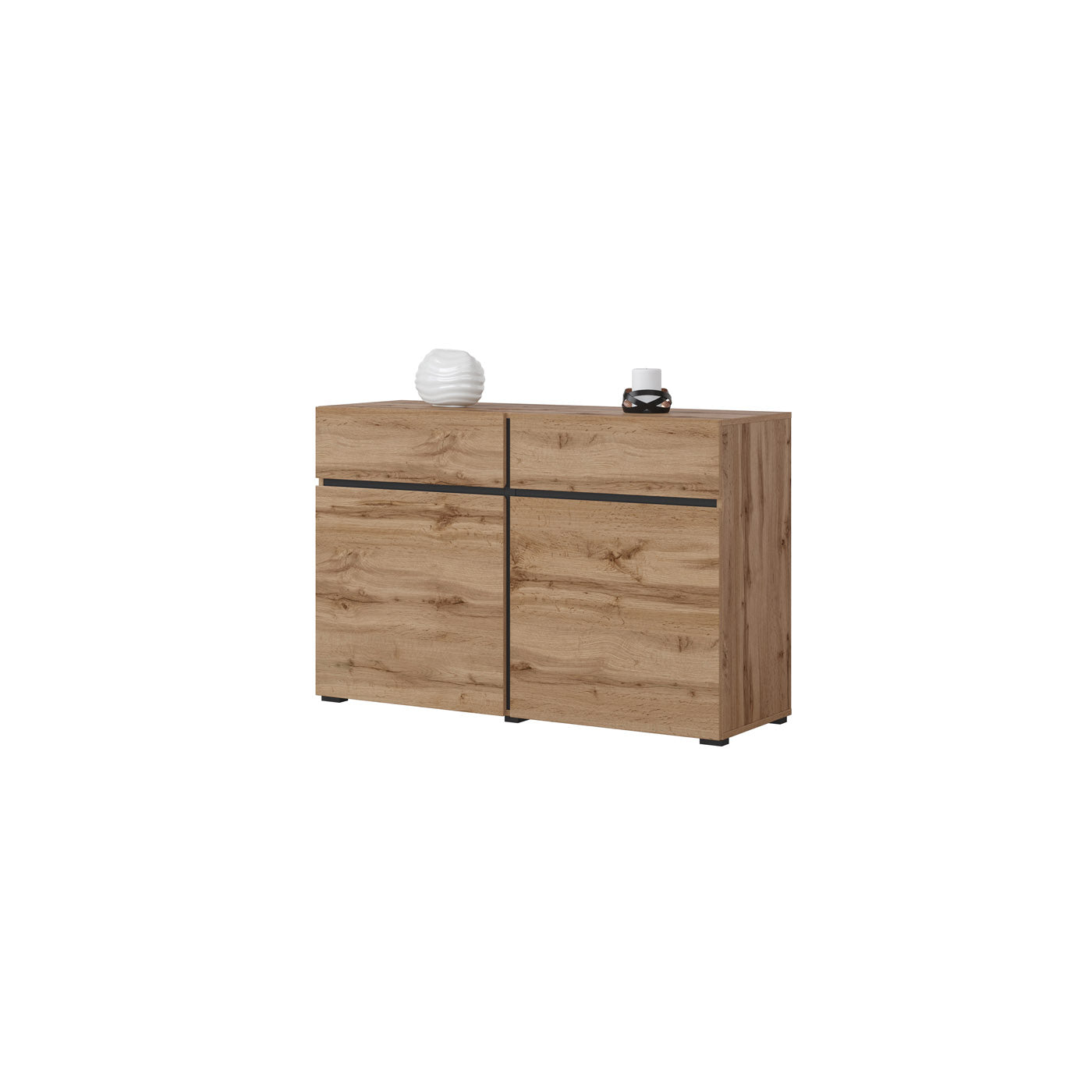 Kumode Krosit kolekcija 119/78/40 cm Votan ozols - N1 Home