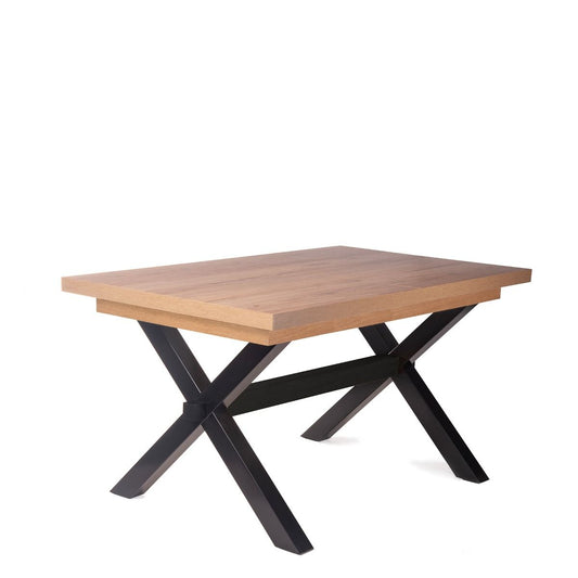 CROSS galds Pagarināmais galds melns + catania 145-185x85x77 cm