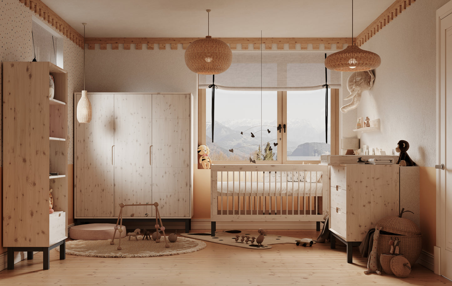 Trīsdurvju skapis FILO 53/148/180 cm - N1 Home