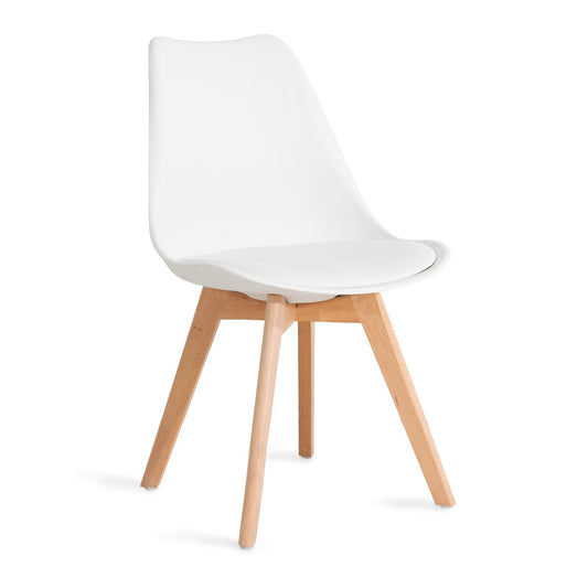 FISCO krēsls, plastmasa, balts 49x41x84 cm