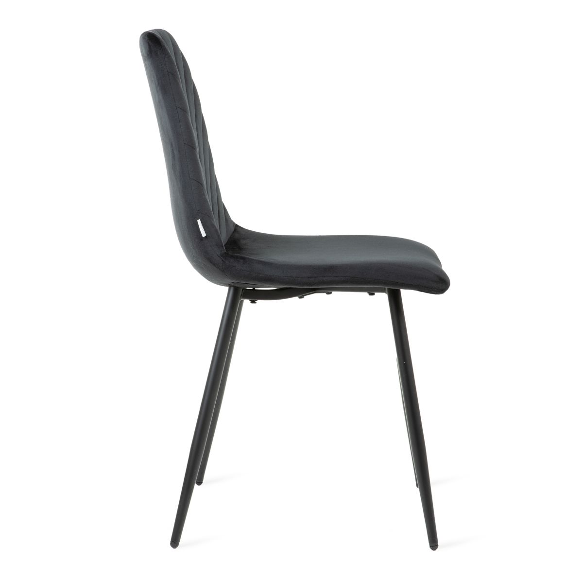GUNHILD melns velūra krēsls 44x57x88 cm