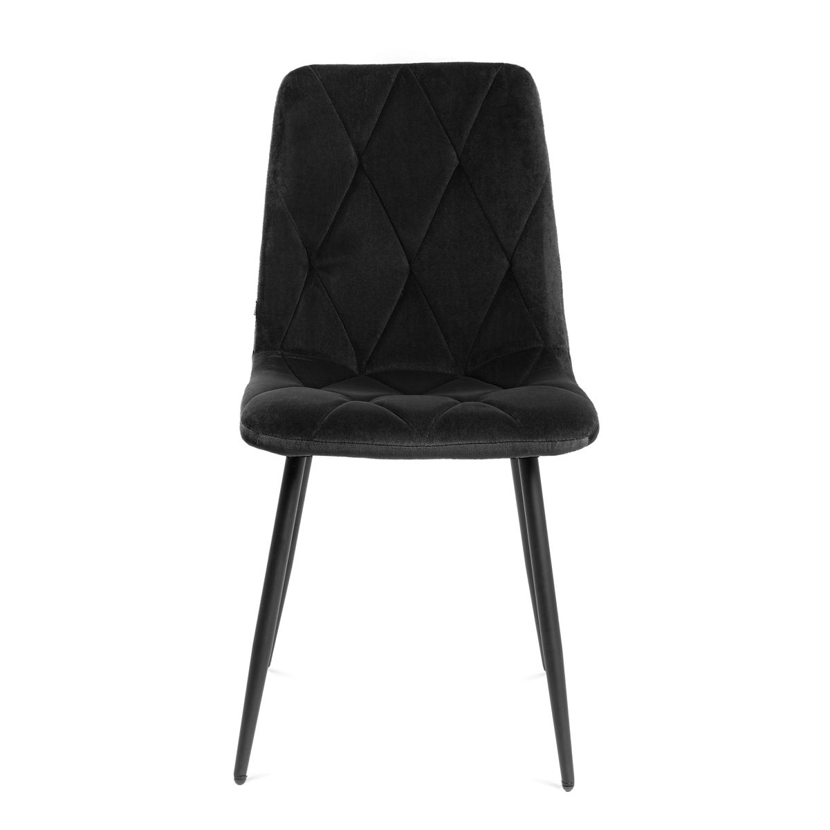 HILLEVI krēsls no melna auduma 44x57x88 cm
