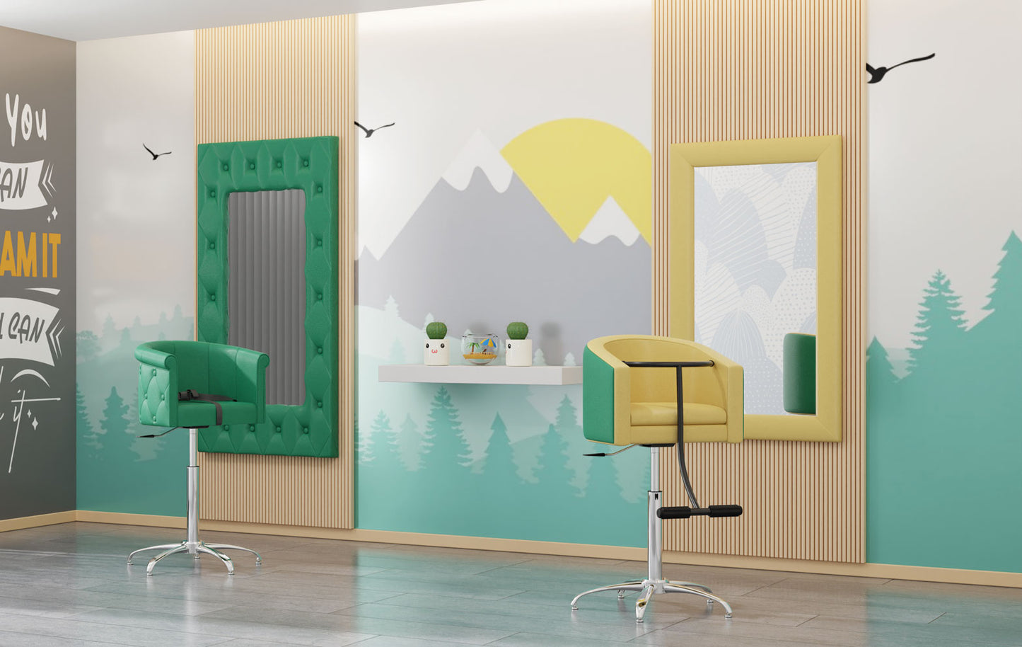 Frizētavas krēsls Lippi Kid 50/40/35 cm brūns/zils - N1 Home