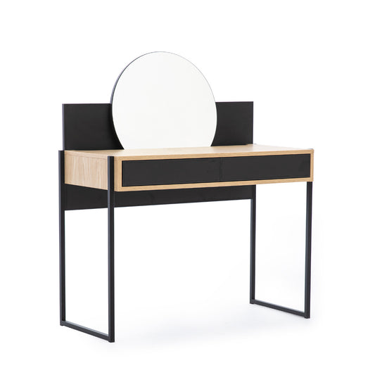 Tualetes galdiņš ar spoguli BLACK HUB 104/48/118 cm - N1 Home