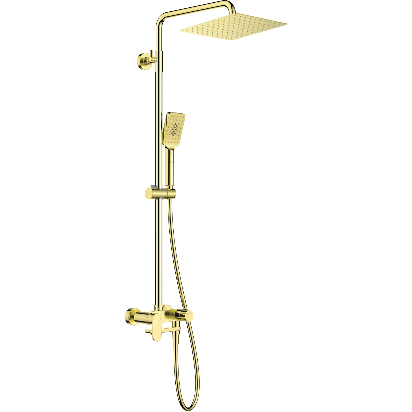 Lietus duša ar vannas krānu - kustīgs snīpis zelts - N1 Home
