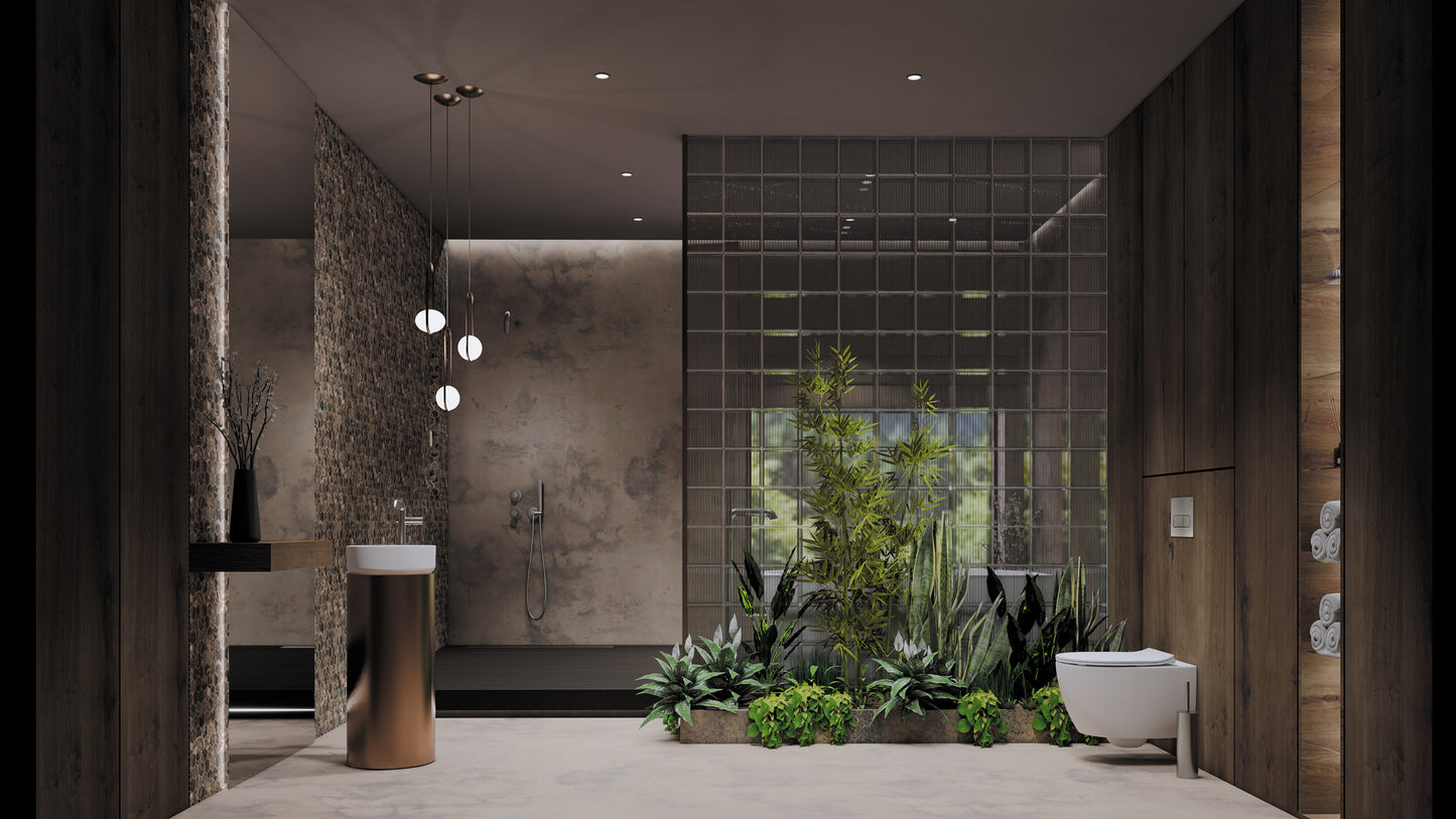 Izlietnes maisītājs, brīvi stāvošs Silia Hexa 1090 mm matēts zelts - N1 Home