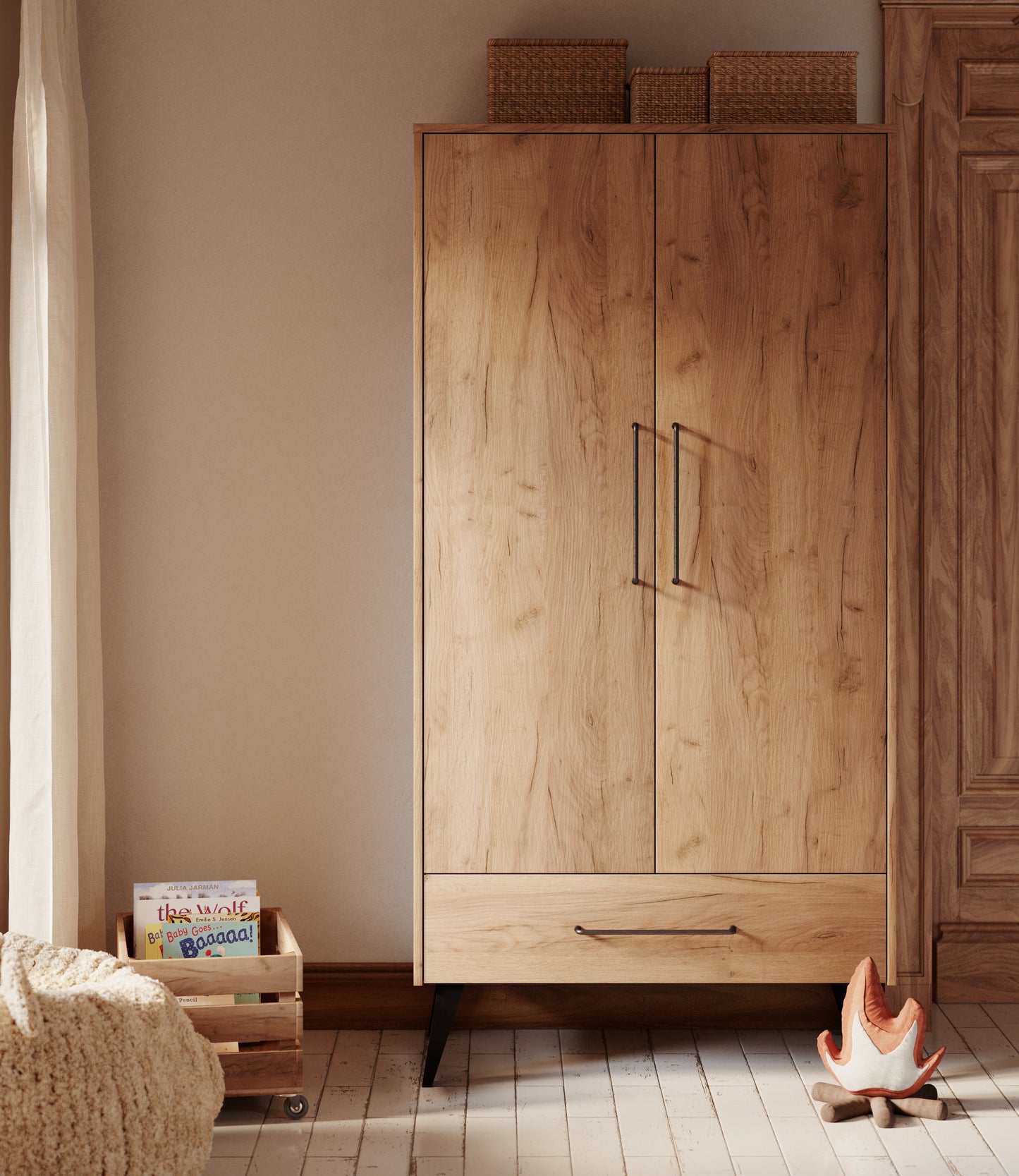 2 durvju skapis LAU 52/100/199.6 cm - N1 Home