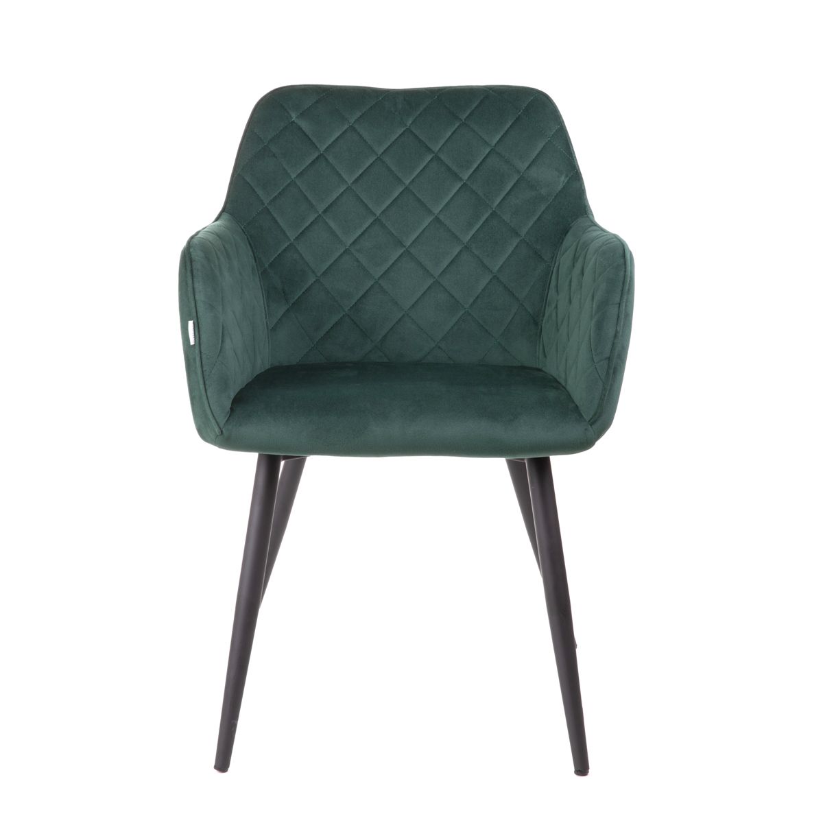 SHELTON zaļš samta krēsls 56x60x84cm