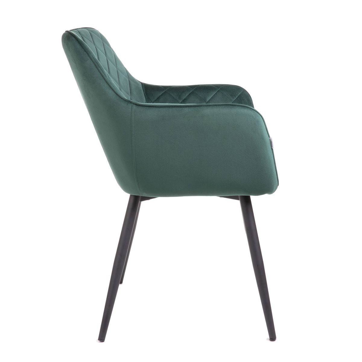 SHELTON zaļš samta krēsls 56x60x84cm