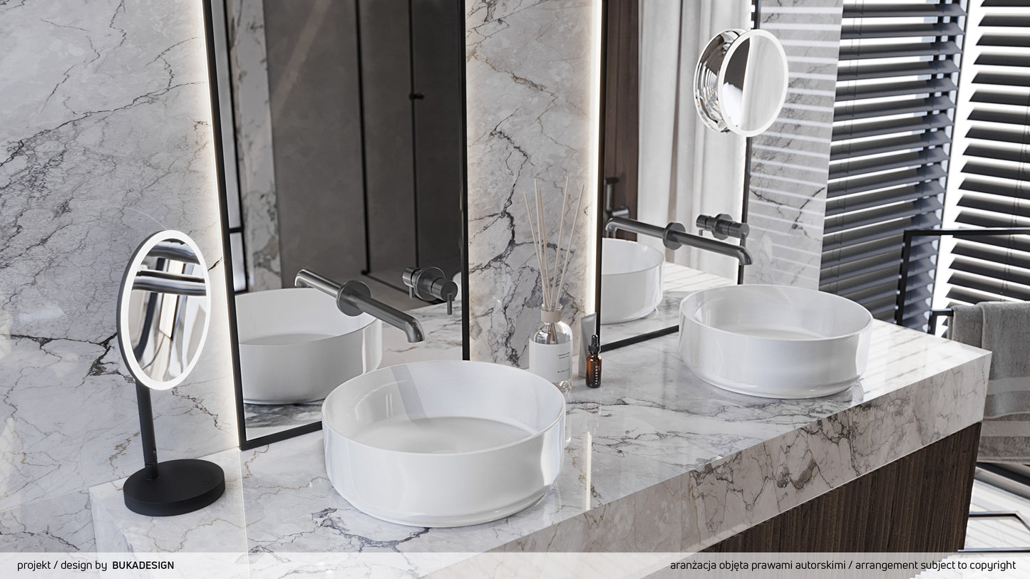 Iebūvēts izlietnes maisītājs Silia 222 mm titanium - N1 Home