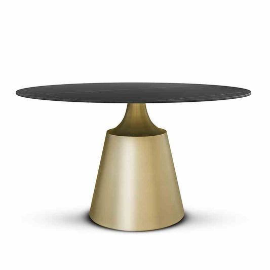 SORENTO galds melns / matēta zelta kāja